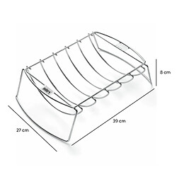 Acheter Support de cuisson polyvalent Weber 39x27x8 cm Design 2 en 1 réversible, compatible avec les barbecues à charbon Weber de +57 cm