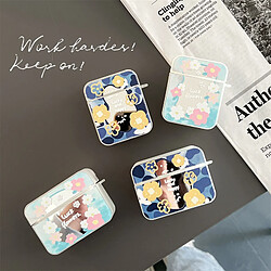 GUPBOO Airpods Coque Housse Étui Protecteur Compatible pour AirPods 3-style coréen petites fleurs petites femmes fraîches