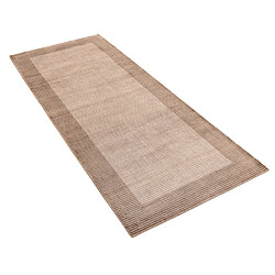 Vidal Tapis de couloir en laine 203x81 brun Darya