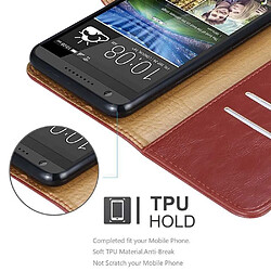 Avis Cadorabo Coque HTC Desire 820 Etui en Rouge