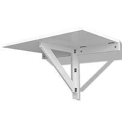 Avis vidaXL Table murale rabattable Blanc 100x60 cm