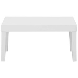 Maison Chic Salon de jardin 6 pcs + coussins - Mobilier/Meubles de jardin - Table et chaises d'extérieur Plastique Blanc -MN24030 pas cher