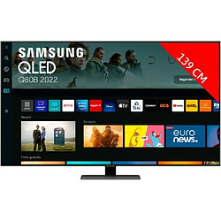 Samsung TV QLED 4K 138 cm QE55Q80B Smart TV 55 pouces pas cher