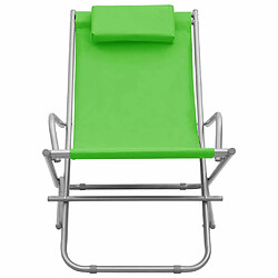 Avis Maison Chic Lot de 2 Chaises de salon pour relax | Chaises à bascule ,Fauteuil Acier Vert -GKD61989