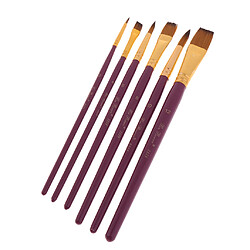 Acheter 6Set Artist Nylon Pinceau Set pour aquarelle acrylique peinture à l'huile violet