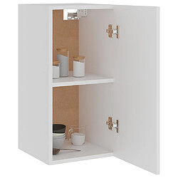 Avis vidaXL Armoire suspendue Blanc 29,5x31x60 cm Bois d'ingénierie