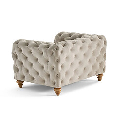 Avis Lisa Design Walter - fauteuil chesterfield en velours - pieds bois