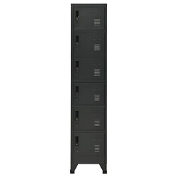 vidaXL Armoire à casiers Anthracite 38x40x180 cm Acier