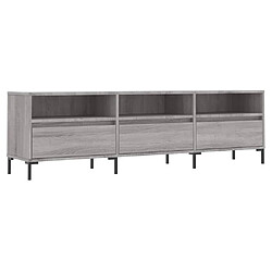 Maison Chic Meuble TV scandinave gris - Banc TV pour salon Sonoma 150x30x44,5 cm bois d'ingénierie -MN65111