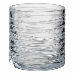 Paris Prix Photophore Design Lignes Verre 12cm Transparent