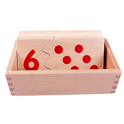 Jeux Montessori Puzzles Famille 1-10 Chiffres en Bois Matériel Exercice Maths Jouets Educatifs Cadeau Enfants