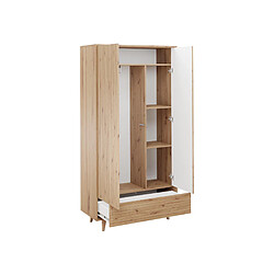 Bestmobilier Diego - armoire - bois - 92x180 cm