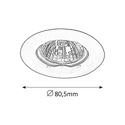Avis Spot Rabalux luminaire encastré, IP20, blanc, GU5.3, 12V, Spot Relight