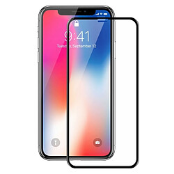 Wewoo 0.26mm 9H Surface Dureté 6D Bord incurvé Plein écran En Verre Trempé Film pour iPhone X Noir