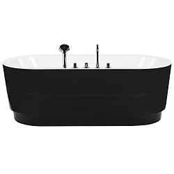 Acheter Beliani Baignoire îlot noire avec robinets 170 x 80 cm EMPRESA