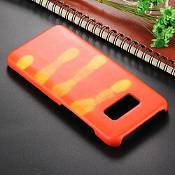 Wewoo Coque Orange pour Samsung Galaxy S8 coller peau + PC capteur thermique décoloration protection arrière couverture pas cher