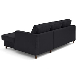 Lisa Design Jake - canapé d'angle droit 4 places convertible avec coffre en fausse fourrure