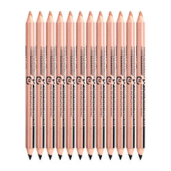 12 pièces 2 en 1 Crayon Eyeliner Crayon + Correcteur Crayon Outil Set Maquillage # 1