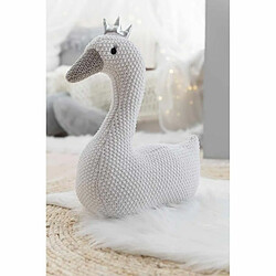 Paris Prix Peluche Enfant Mini Cygne 40cm Blanc & Argent