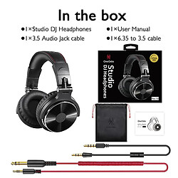 Acheter Universal Over Headset Hi-Fi Studio DJ Headset Surveillance par câble Musique Jeu Headset Casque pour téléphone portable Ordinateur PC avec microphone |