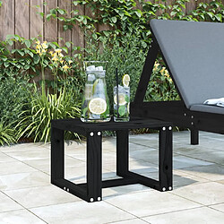 Maison Chic Table d'appoint | Table Basse de jardin noir 40x38x28,5 cm bois massif de pin -GKD18926