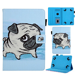 Etui en PU porte-cartes universel pour animaux de 10 pouces shar pei pour votre Apple iPad 9.7 (2018)/Samsung Tab S3 9.7 etc