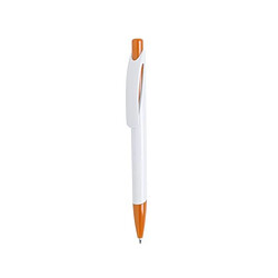 Totalcadeau Stylo bleu à mécanisme bouton à trombone bicolore - Stylos bille pointe moyenne Couleur - Jaune pas cher pas cher