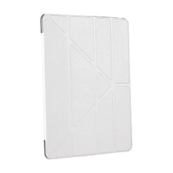 Wewoo Coque blanc pour iPad Pro 10.5 pouces Silk Texture Horizontal déformation flip étui en cuir avec 4 pliage titulaire et sommeil / réveil