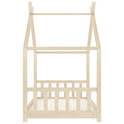 Maison Chic Lit d'Enfant Chambre - Cadre de lit pour enfant Bois de pin massif 70x140 cm -MN15469 pas cher