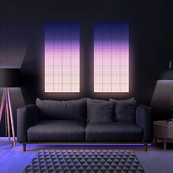 Avis Twinkly Squares Extensions – Panneaux LED 64 Pixels RVB. Noir. 3 Tuiles d'Extension,