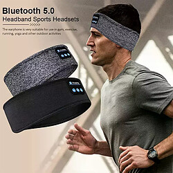 Acheter Casque d'écoute sans fil Bluetooth, bandeau de sport élastique sur l'oreille, écouteurs, musique, masque pour les yeux de sommeil, écouteurs sans fil