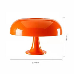 Lampe de Table en forme de champignon, Vintage, pour chambre à coucher, salon, décoration de la maison, LED-Orange