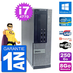 PC Dell OptiPlex 7020 SFF Intel i7-4770 RAM 8Go Disque Dur 250Go Windows 10 Wifi - Occasion