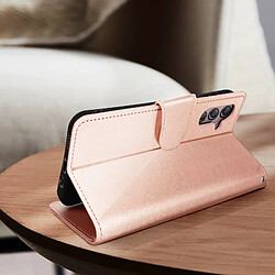 Avis Avizar Pochette Folio pour Galaxy A14 4G et 5G Motif Papillon Support Rose Gold