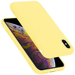 Cadorabo Coque iPhone X / XS Etui en Jaune