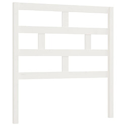 vidaXL Tête de lit Blanc 81x4x100 cm Bois massif de pin