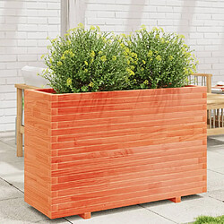 vidaXL Jardinière cire marron 110x40x72,5 cm bois de pin massif