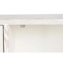 Avis Pegane Buffet, meuble de rangement en bois de sapin coloris blanc, naturel - Longueur 120 x Profondeur 35 x hauteur 80 cm