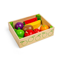 Bigjigs Toys Cagette de fruits en bois pour petits