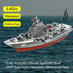 Universal 3318 2.4G bateau télécommandé 4 canaux mini sport électrique RC bateau étanche rechargeable jouet d'eau pour les enfants | RC Submarine (gris) pas cher