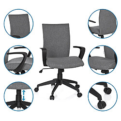 Avis Chaise de bureau SOFT tissu gris clair hjh OFFICE