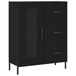 vidaXL Buffet noir 69,5x34x90 cm bois d'ingénierie