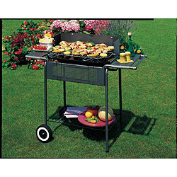 Barbecue au charbon de bois avec grille 60 x 42 cm en acier Port Camargue