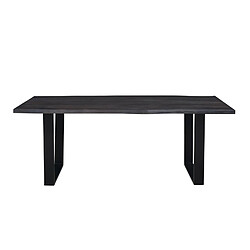 Acheter BOIS & CHIFFONS Table à dîner 240cm en acacia massif et métal | Acacia Black Forest