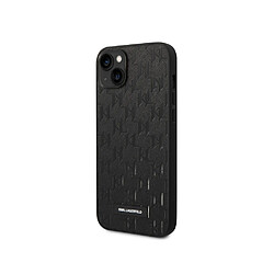 Karl Lagerfeld Coque pour Apple iPhone 14 PU Saffiano Monogram Noir