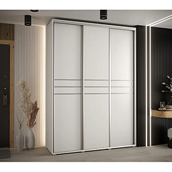 Abiks Meble Armoire Davos 10 À Portes Coulissantes 235,2/180/60 3 Portes