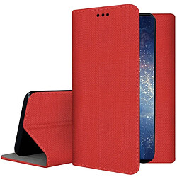 Htdmobiles Housse pour Vivo X80 Pro 5G - etui coque pochette portefeuille + film ecran - ROUGE MAGNET