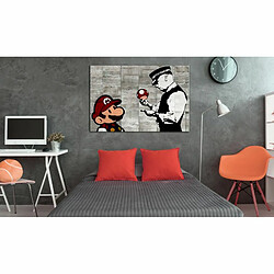 Paris Prix Tableau Imprimé Banksy - on Concrete 60 x 90 cm