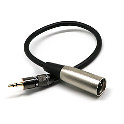 Câble Audio Jack 3.5mm à XLR Mâle Stéréo pour iPhone, iPod, lecteur MP3, Tablette, PC, Ordinateur Portable, etc