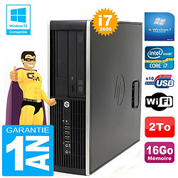 PC HP Compaq Pro 6300 SFF Core I7-2600 Ram 16 Go Disque 2 To Graveur DVD Wifi W7 - Occasion